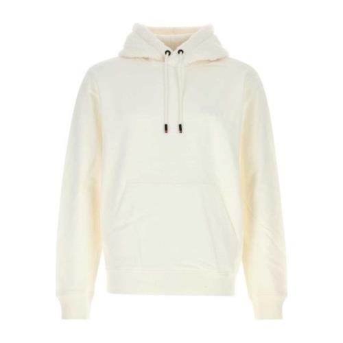 Boss Vit bomulls sweatshirt White, Herr