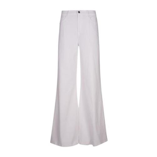 Frame Vita Wide Leg Palazzo Jeans White, Dam