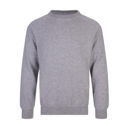 Fedeli Kashmir Grå Sweatshirt Raglan Ärmar Gray, Herr