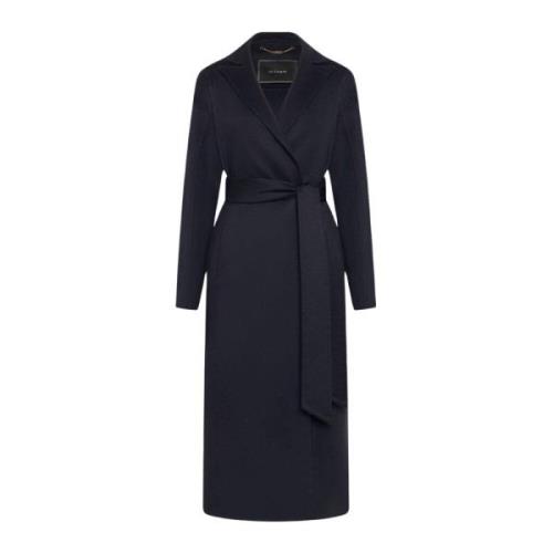 Kiton Elegant Cashmere Double Cloth Coat Blue, Dam