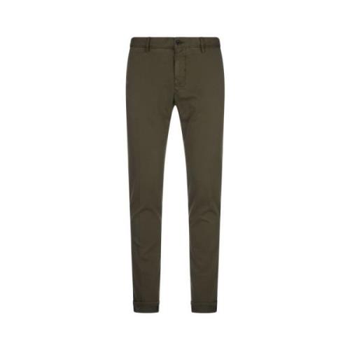 Incotex Grön Slim Fit Chino Byxor Green, Herr