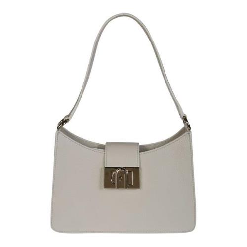 Furla Stor Hobo Väska White, Dam