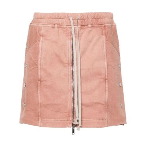 Rick Owens Rosa kjolar med elastisk midja Pink, Dam