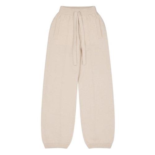 Laneus Sportiga Silk Cashmere Byxor Beige, Dam