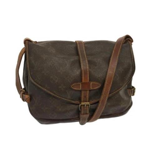 Louis Vuitton Vintage Pre-owned Canvas louis-vuitton-vskor Brown, Dam