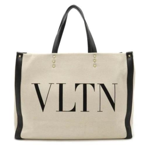 Valentino Vintage Pre-owned Canvas totevskor Beige, Dam