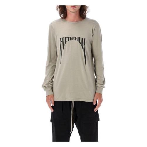 Rick Owens Pärla Crew Neck Bomull T-shirt Gray, Herr