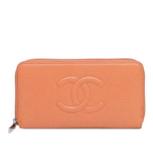 Chanel Vintage Pre-owned Laeder plnbcker Orange, Dam