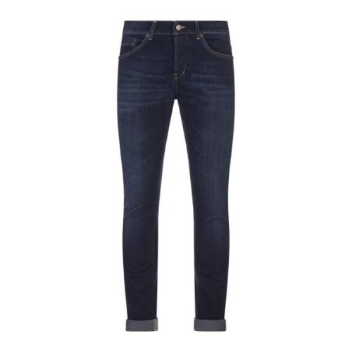 Dondup Blå Skinny Jeans Låg Midja Blue, Herr