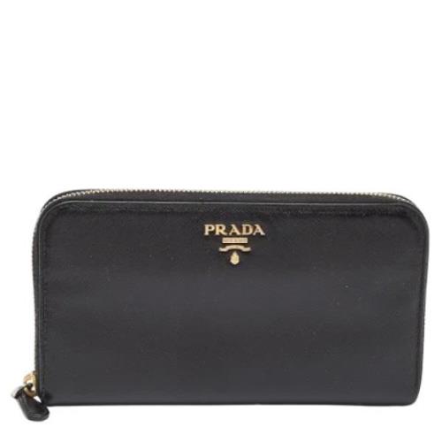 Prada Vintage Pre-owned Laeder plnbcker Black, Dam