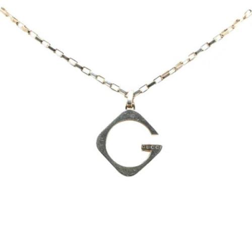 Gucci Vintage Pre-owned Metall halsband Gray, Dam