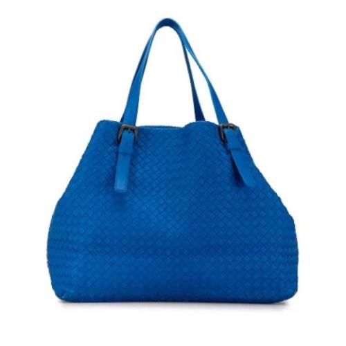 Bottega Veneta Vintage Pre-owned Laeder totevskor Blue, Dam