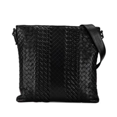 Bottega Veneta Vintage Pre-owned Laeder crossbodyvskor Black, Dam