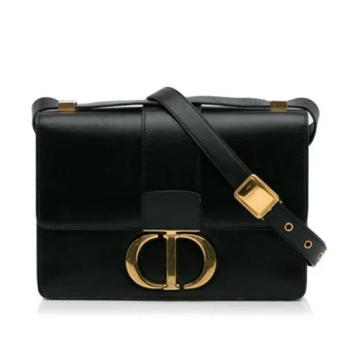 Dior Vintage Pre-owned Laeder crossbodyvskor Black, Dam