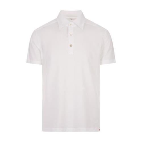 Kiton Vit Polotröja Kort Ärm White, Herr