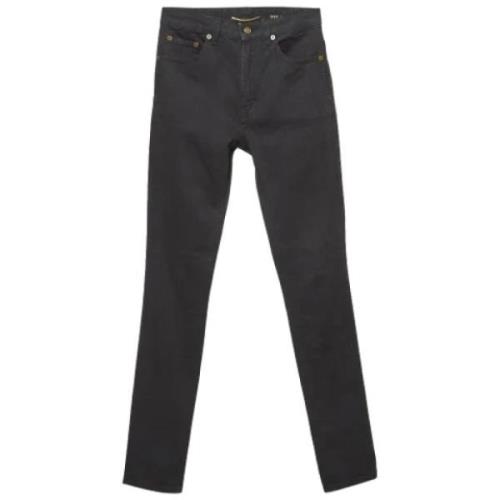 Yves Saint Laurent Vintage Pre-owned Denim jeans Black, Dam