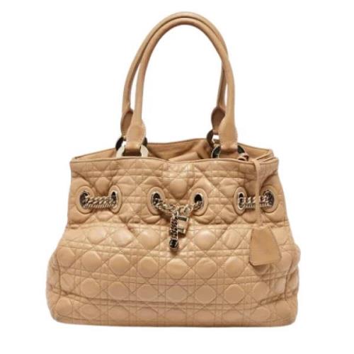 Dior Vintage Pre-owned Laeder totevskor Beige, Dam