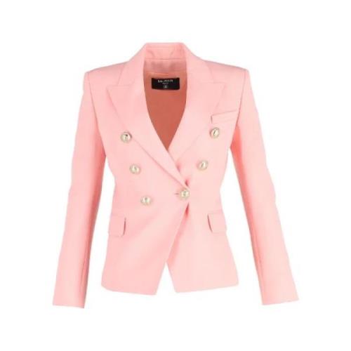 Balmain Pre-owned Pre-owned Tyg ytterklder Pink, Dam