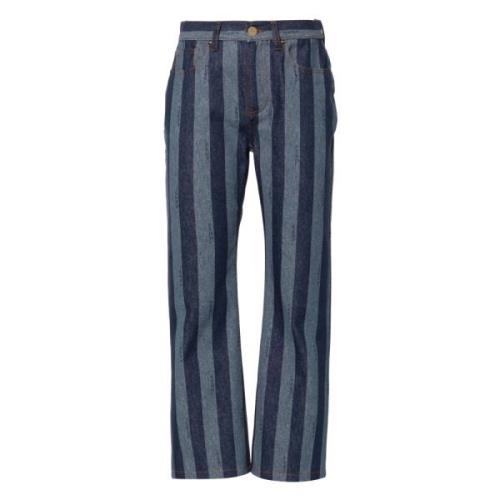 Fendi Blårandig Denim Jeans Blue, Dam