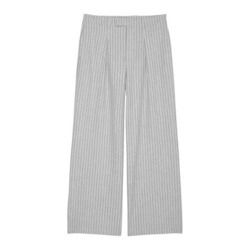 Marc O'Polo Pinstripade byxor vida Gray, Dam