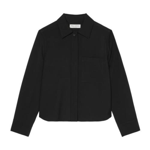 Marc O'Polo Overshirt regular Black, Dam