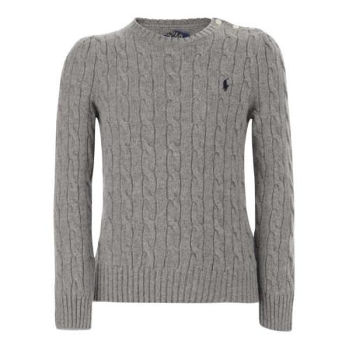 Polo Ralph Lauren Ull Kashmir Pullover Grå Gray, Dam