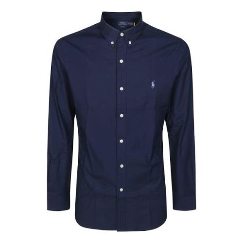 Ralph Lauren Stretch Poplin Skjorta Blue, Herr