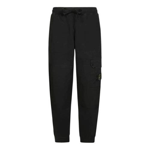 Stone Island Sweatpants Casual Style Black, Herr