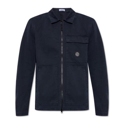 Stone Island Denimjacka Blue, Herr