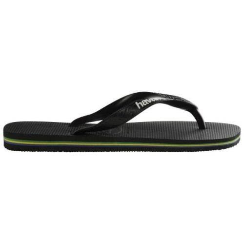 Havaianas Brasilianska Flagga Flip Flops Black, Dam