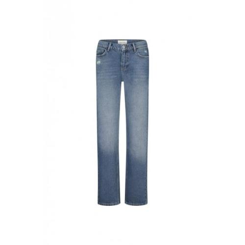 Fabienne Chapot Mångsidiga Straight Low-rise Jeans Blue, Dam