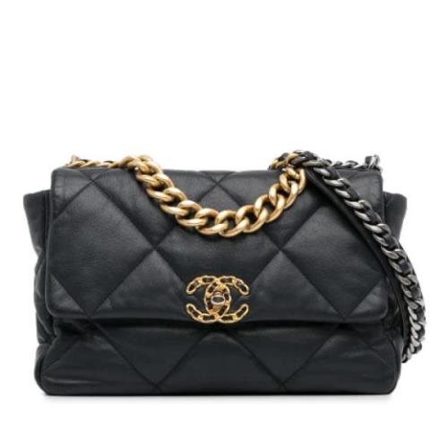 Chanel Vintage Pre-owned Laeder axelremsvskor Black, Dam