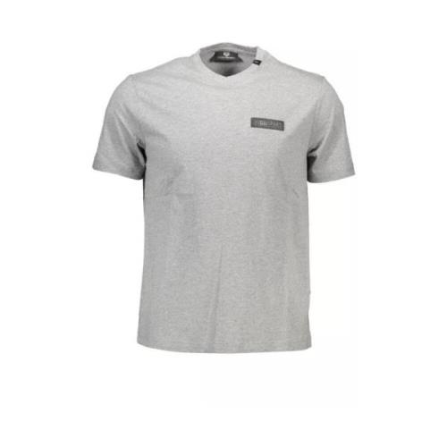 Plein Sport Gr Crewneck T-shirt med Fet Baktryck Gray, Herr