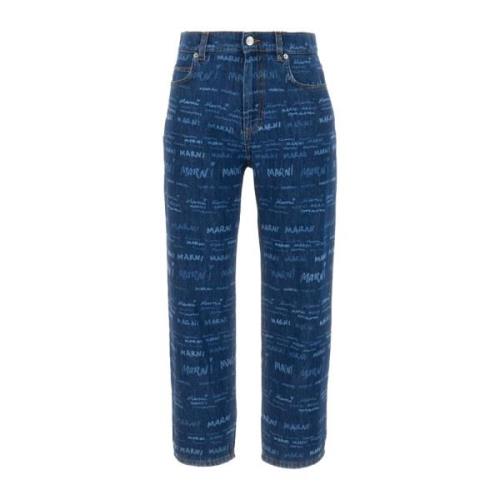 Marni Klassiska Denim Jeans för vardagsbruk Blue, Dam