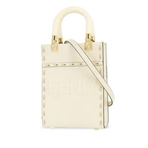 Fendi Vintage Pre-owned Laeder totevskor White, Dam