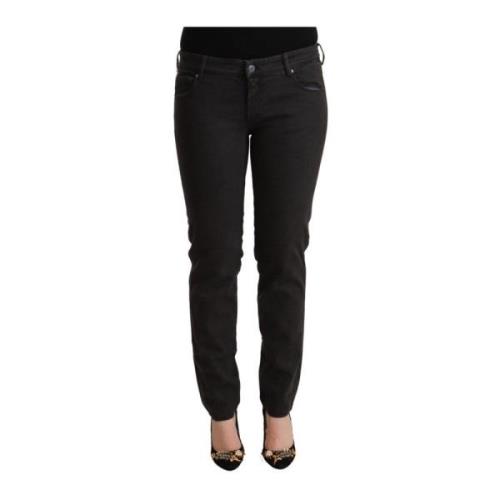 Ermanno Scervino Svart Skinny Denim Låg Midja Jeans Black, Dam