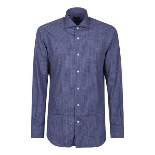 Barba Napoli Casual Bomullsskjorta Blue, Herr