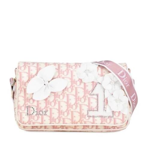 Dior Vintage Pre-owned Canvas crossbodyvskor Pink, Dam