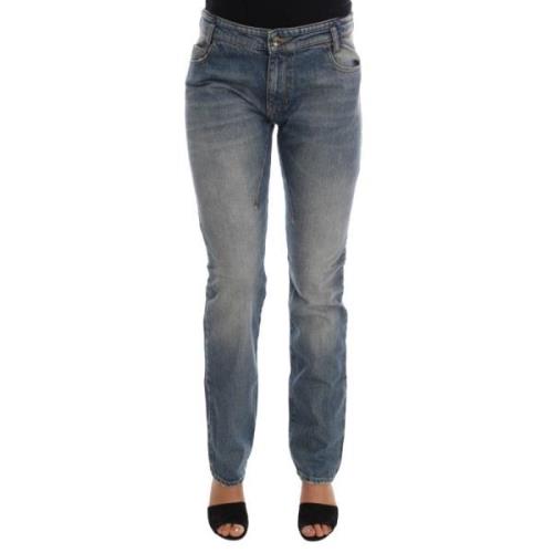 Costume National Bl Slim Fit Designer Jeans Blue, Dam