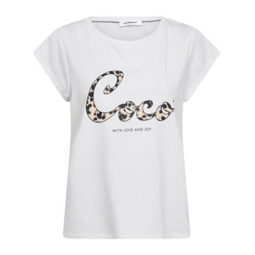 Co'Couture Leocc Coco Tee Top - Vit White, Dam