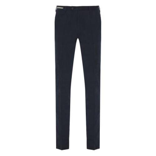 Corneliani Stretch bomullsbyxor med fickor Blue, Herr