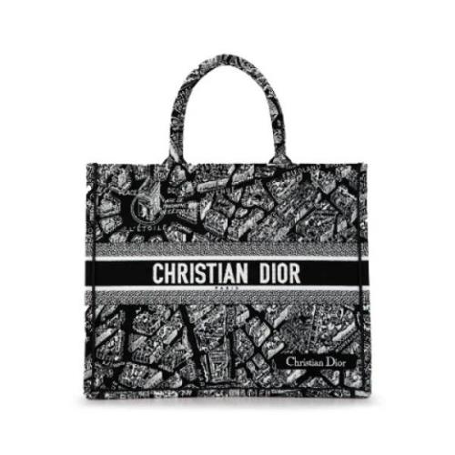 Dior Vintage Pre-owned Canvas totevskor Black, Dam