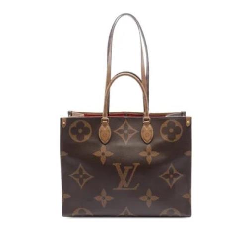 Louis Vuitton Vintage Pre-owned Canvas handvskor Brown, Dam