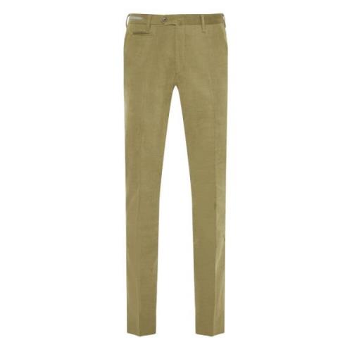 Corneliani Stretch bomullsbyxor med fickor Green, Herr