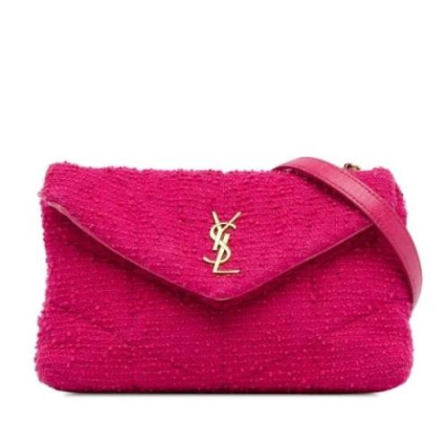 Yves Saint Laurent Vintage Pre-owned Tyg axelremsvskor Pink, Dam