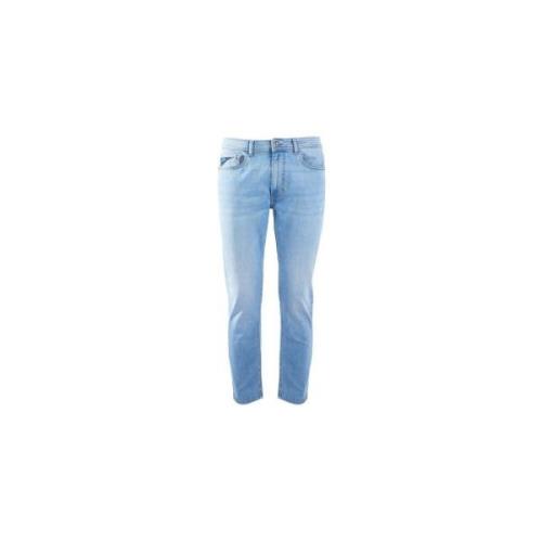 YES ZEE Elegant Ljusbl Comfort Denim Jeans Blue, Herr