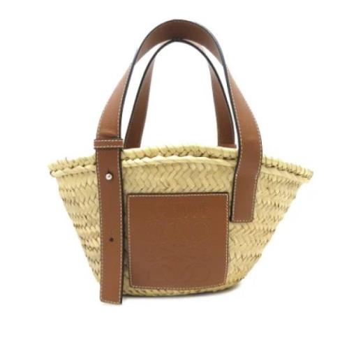 Loewe Pre-owned Pre-owned Raffia totevskor Beige, Dam