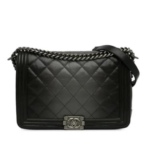 Chanel Vintage Pre-owned Laeder crossbodyvskor Black, Dam