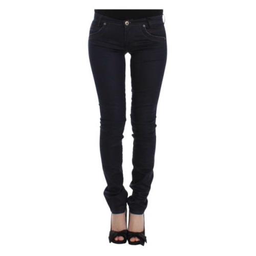 Ermanno Scervino Elegant Mörkblå Slim Jeans Chic Stil Blue, Dam