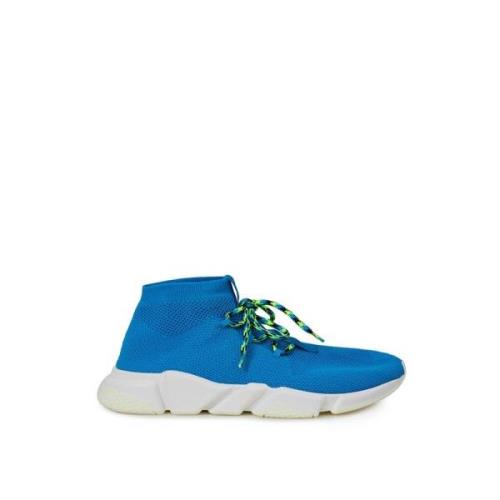 Balenciaga Bl Bomullssneakers fr Mn Blue, Herr